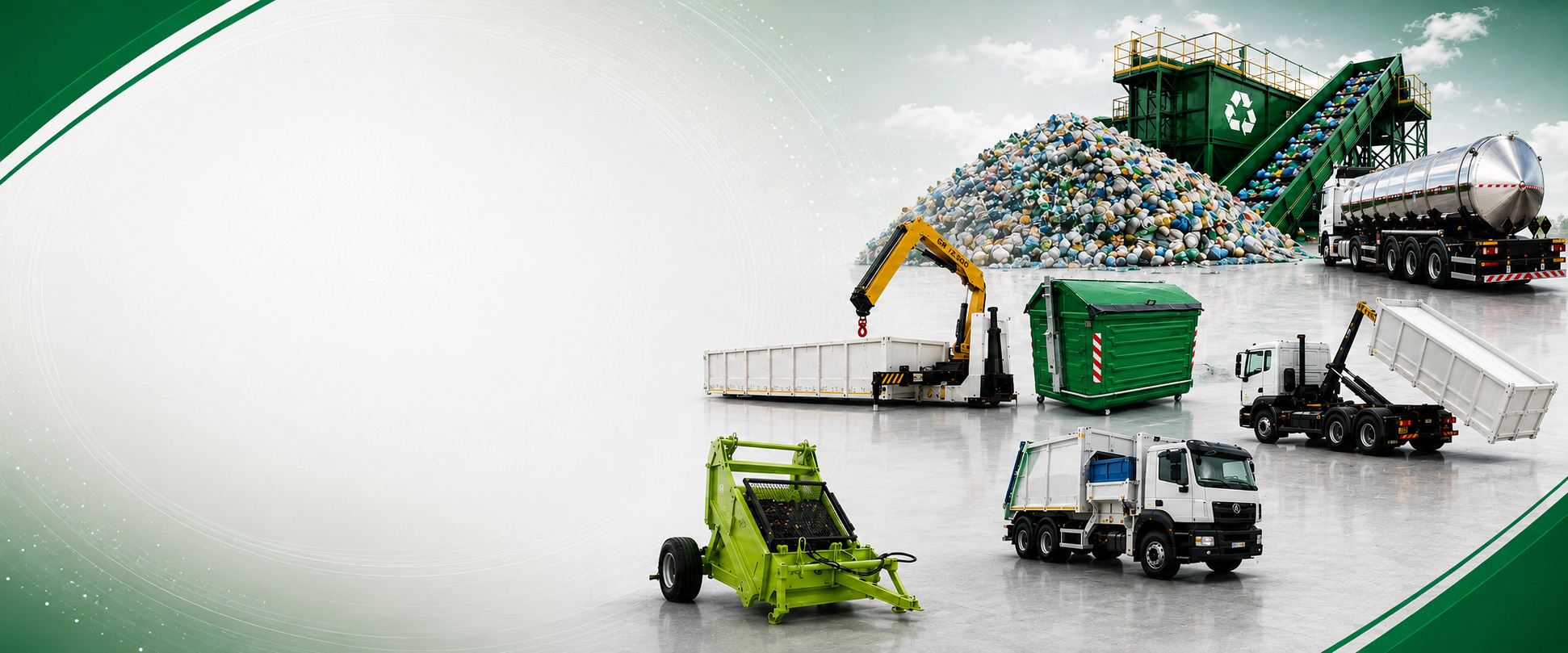 Importación de equipos y maquinaria para reciclaje, agro y transporte de carga